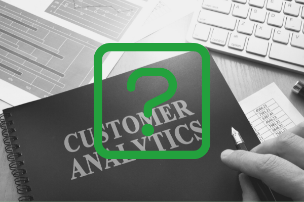Was ist Customer Analytics: Fragen zeichen auf Customer Analytics Buch